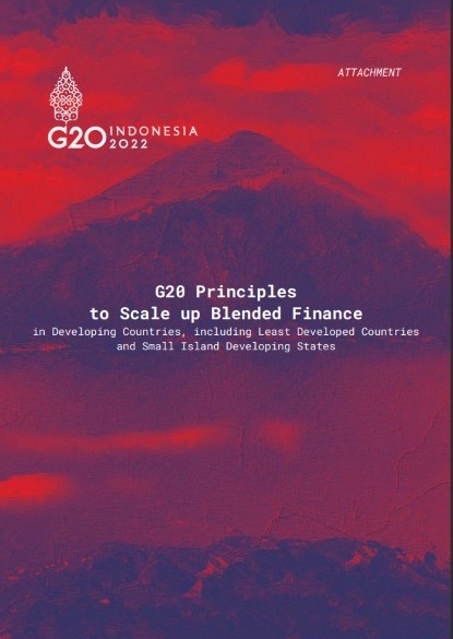 G20 Principles to Scale up Blended Finance in Development Countries, Including Least Developed Countries and Small Island Developing States
