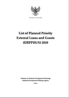 List of Planned Priority External Loans and Grants (DRPPHLN) 2010