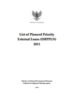List of Planned Priority External Loans (DRPPLN) 2011